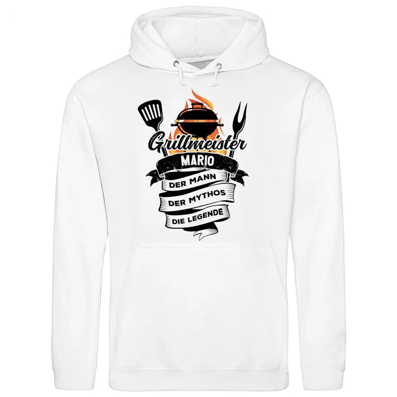 Grillmeister, Mann, Mythos, Legende - Personalisierbarer Hoodie (Unisex)