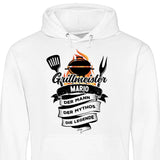 Grillmeister, Mann, Mythos, Legende - Personalisierbarer Hoodie (Unisex)