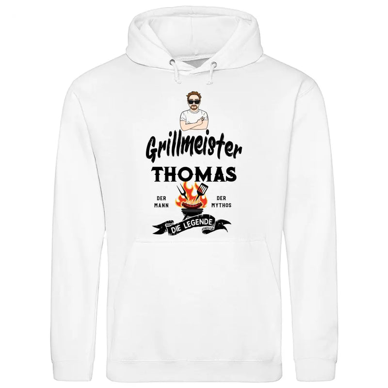 Grillmeister Die Legende - Personalisierbarer Hoodie (Unisex)