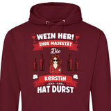 Wein her! - Personalisierbarer Hoodie (Unisex)