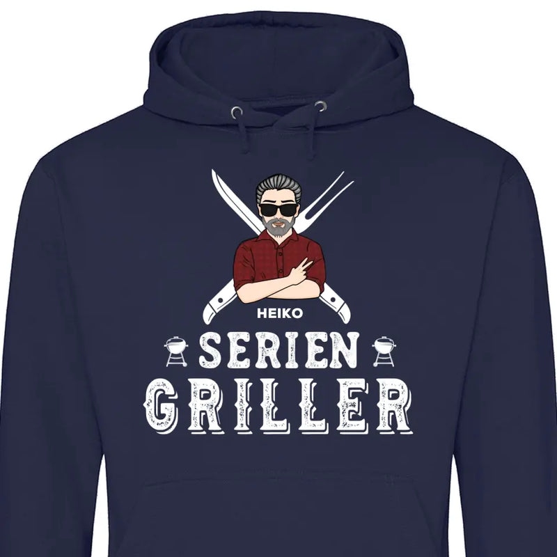 Serien Griller - Personalisierbarer Hoodie (Unisex)