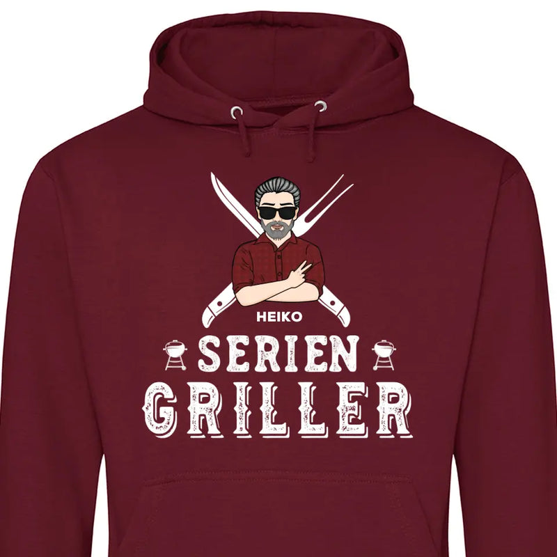 Serien Griller - Personalisierbarer Hoodie (Unisex)