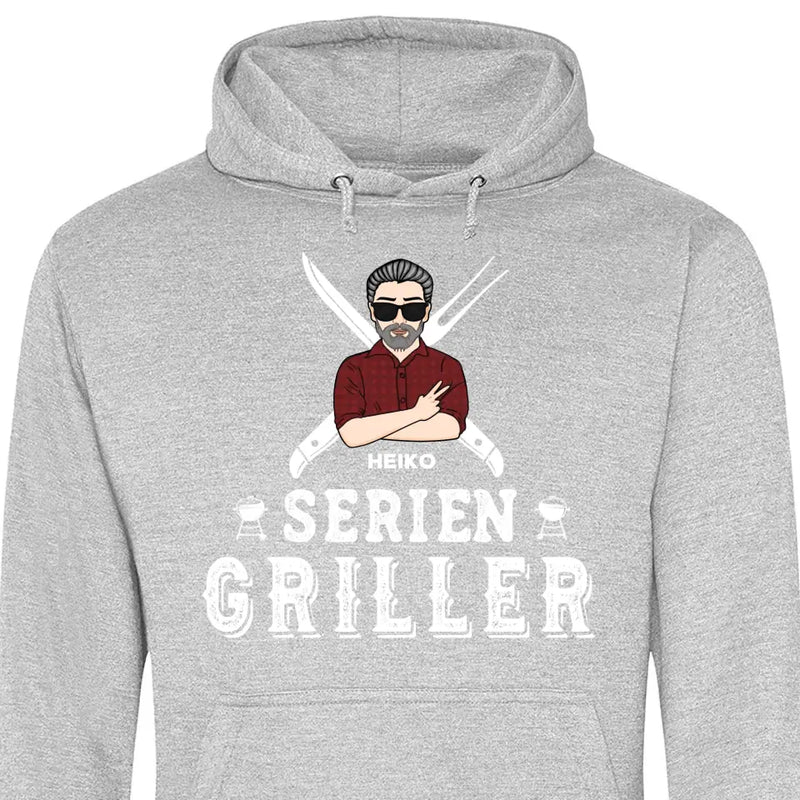 Serien Griller - Personalisierbarer Hoodie (Unisex)