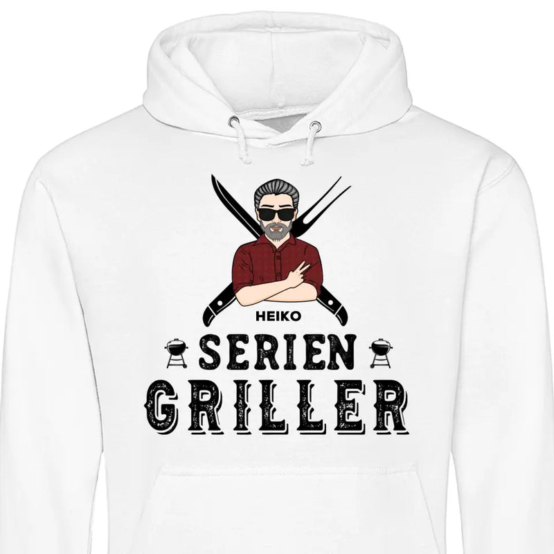 Serien Griller - Personalisierbarer Hoodie (Unisex)