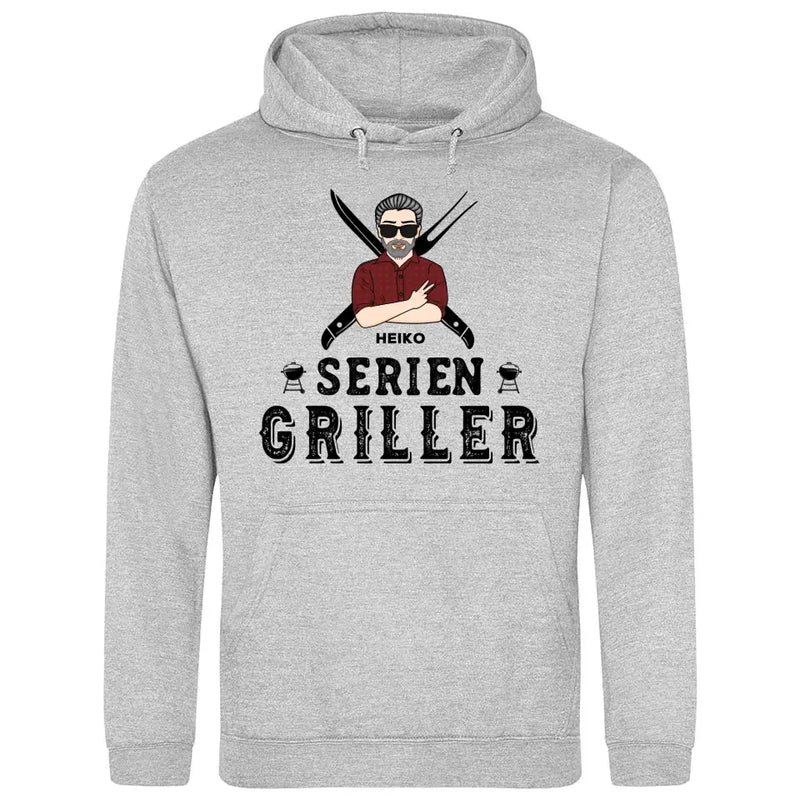 Serien Griller - Personalisierbarer Hoodie (Unisex)