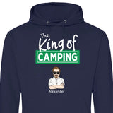 The King/Queen of Camping - Personalisierbarer Hoodie (Unisex)