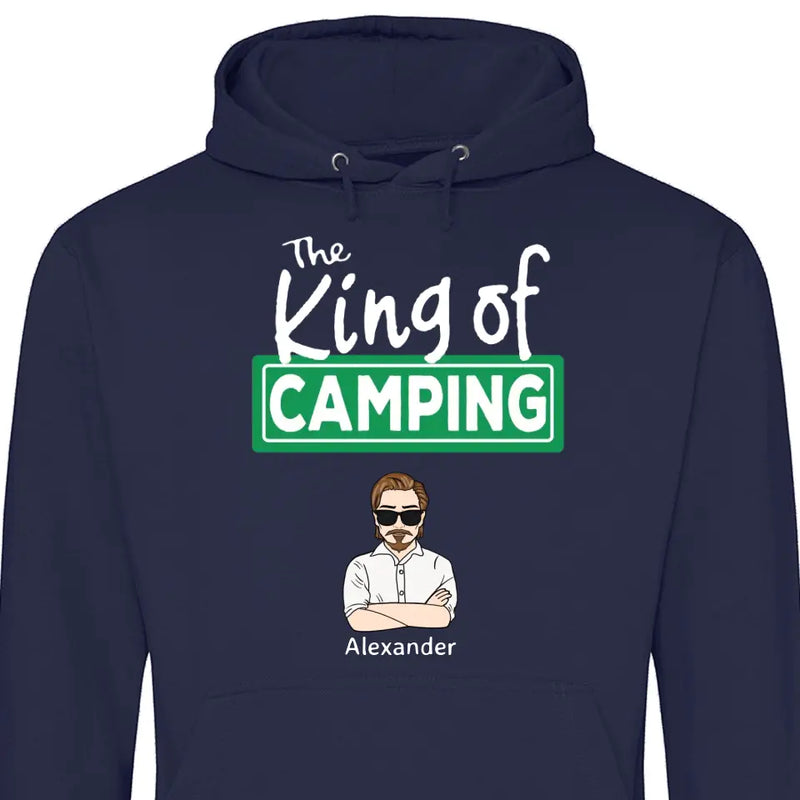 The King/Queen of Camping - Personalisierbarer Hoodie (Unisex)