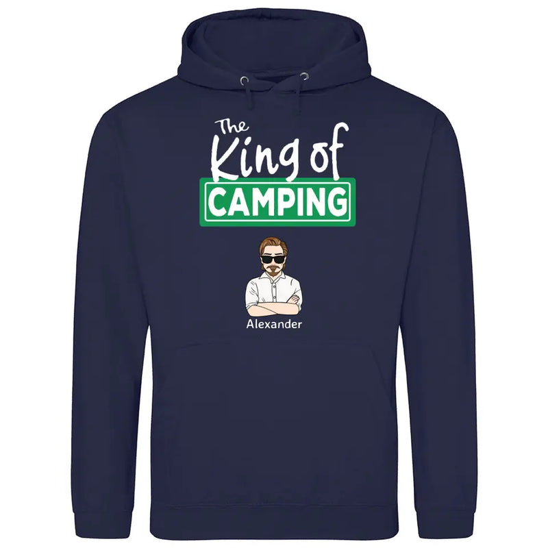 The King/Queen of Camping - Personalisierbarer Hoodie (Unisex)