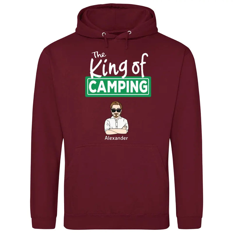 The King/Queen of Camping - Personalisierbarer Hoodie (Unisex)