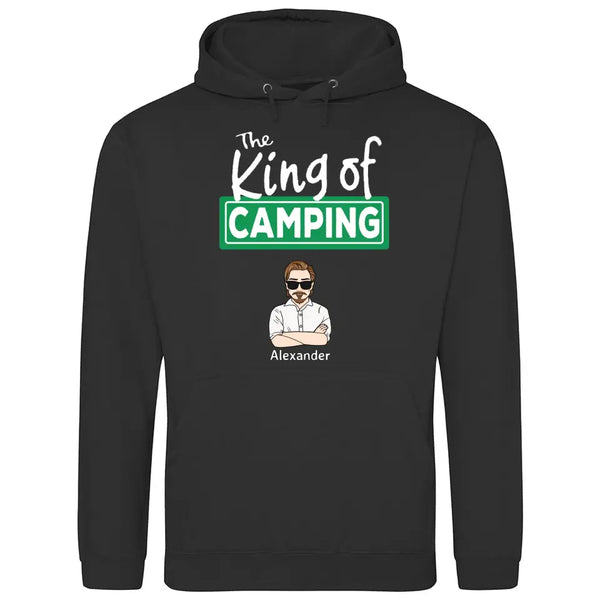 The King/Queen of Camping - Personalisierbarer Hoodie (Unisex)