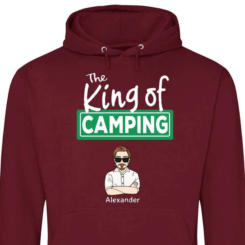 The King/Queen of Camping - Personalisierbarer Hoodie (Unisex)