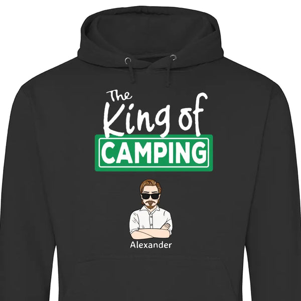 The King/Queen of Camping - Personalisierbarer Hoodie (Unisex)