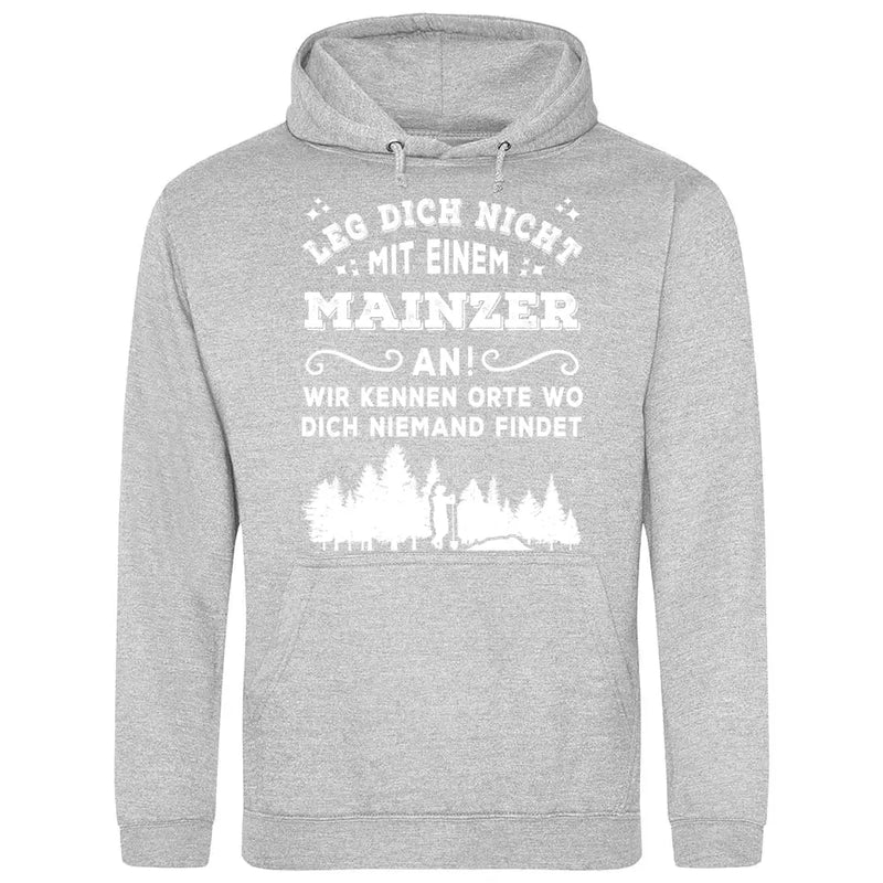 Wir kennen Orte wo dich niemand findet - Personalisierbarer Hoodie (Unisex)