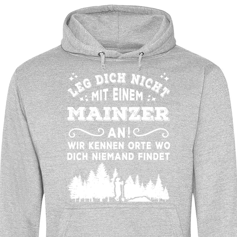 Wir kennen Orte wo dich niemand findet - Personalisierbarer Hoodie (Unisex)