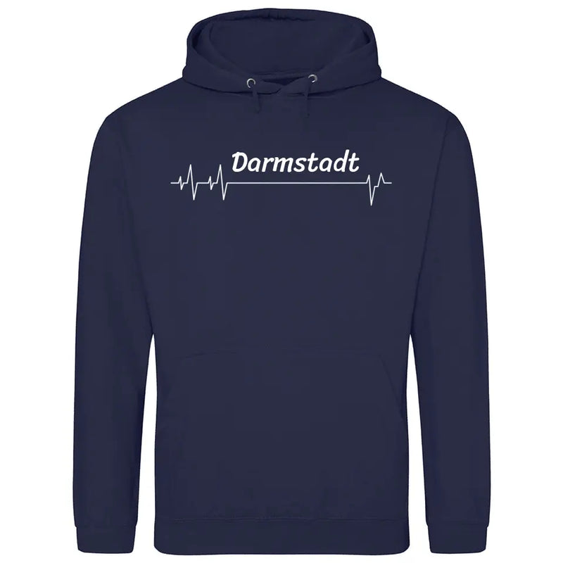 Lieblingsstadt Herzschlag - Personalisierbarer Hoodie (Unisex)