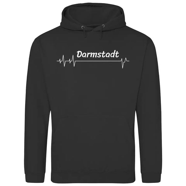 Lieblingsstadt Herzschlag - Personalisierbarer Hoodie (Unisex)