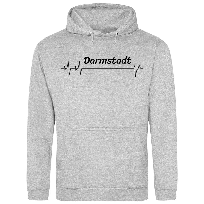 Lieblingsstadt Herzschlag - Personalisierbarer Hoodie (Unisex)