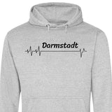 Lieblingsstadt Herzschlag - Personalisierbarer Hoodie (Unisex)