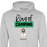 The King/Queen of Camping - Personalisierbarer Hoodie (Unisex)