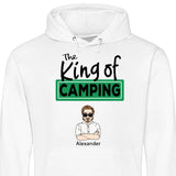 The King/Queen of Camping - Personalisierbarer Hoodie (Unisex)