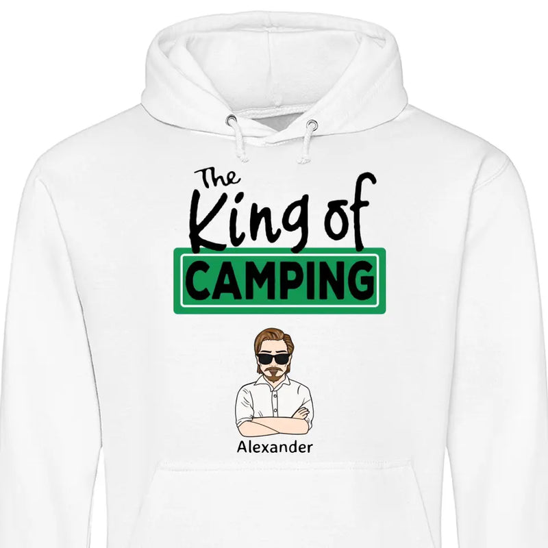 The King/Queen of Camping - Personalisierbarer Hoodie (Unisex)