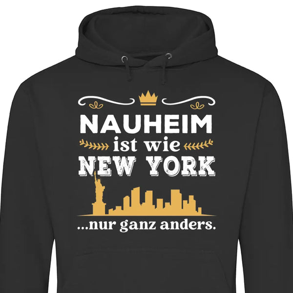 Wie New York nur ganz anders - Personalisierbarer Hoodie (Unisex)