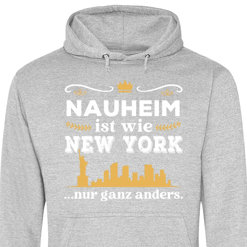 Wie New York nur ganz anders - Personalisierbarer Hoodie (Unisex)