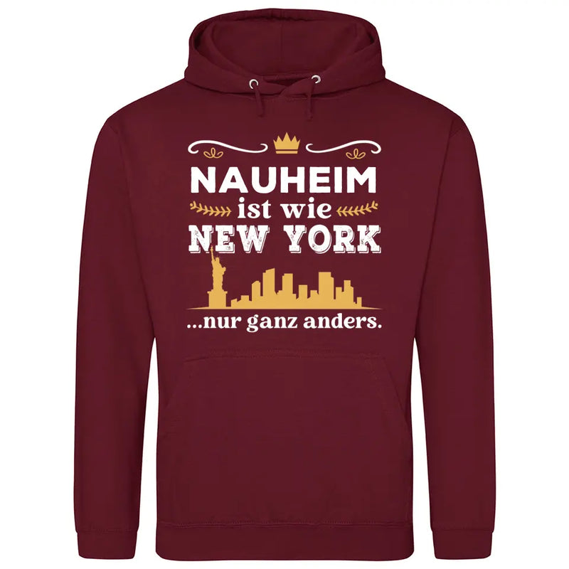 Wie New York nur ganz anders - Personalisierbarer Hoodie (Unisex)