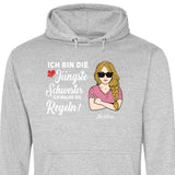 Schwester halte mich eh nicht an die Regeln - Personalisierbarer Hoodie (Unisex)