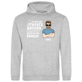 Bruder halte mich eh nicht an die Regeln - Personalisierbarer Hoodie (Unisex)