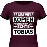 Der/Die Echte - Personalisierbares T-Shirt