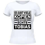 Der/Die Echte - Personalisierbares T-Shirt