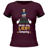 Liebt Camping - Personalisierbares T-Shirt