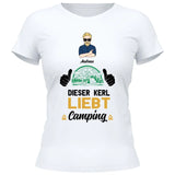 Liebt Camping - Personalisierbares T-Shirt