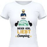 Liebt Camping - Personalisierbares T-Shirt