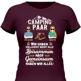 Camping Paar - Personalisierbares T-Shirt