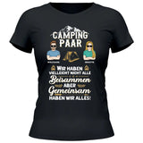 Camping Paar - Personalisierbares T-Shirt