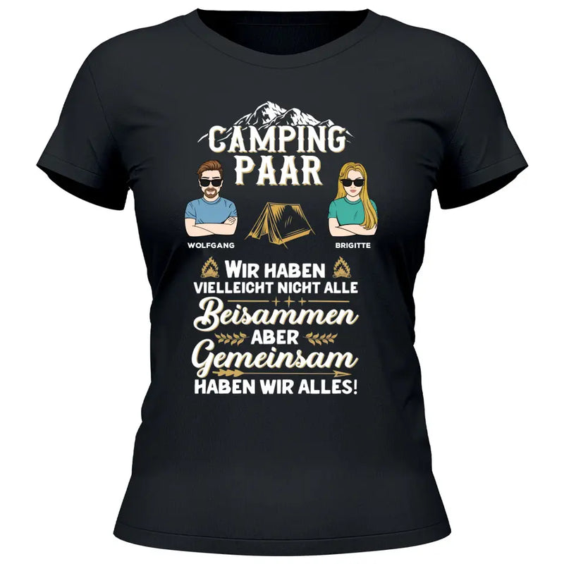 Camping Paar - Personalisierbares T-Shirt