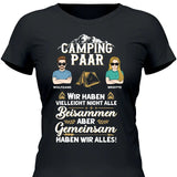 Camping Paar - Personalisierbares T-Shirt