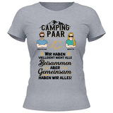 Camping Paar - Personalisierbares T-Shirt