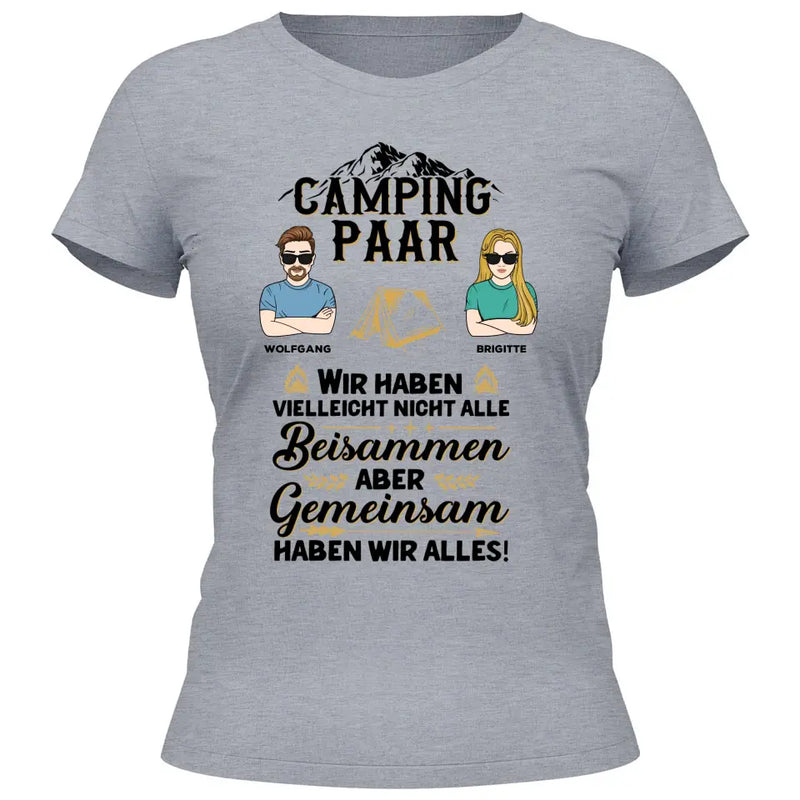 Camping Paar - Personalisierbares T-Shirt