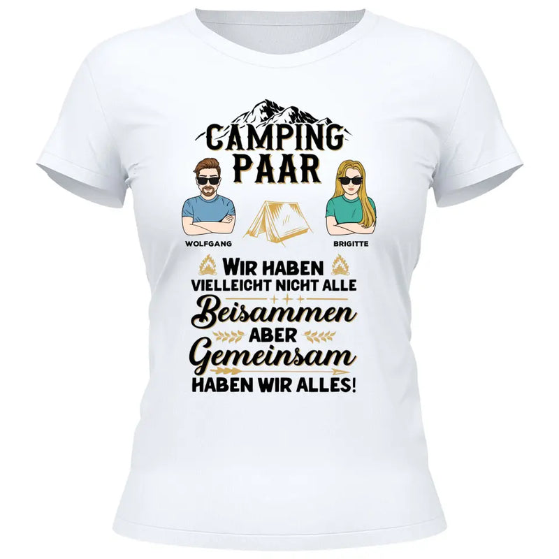 Camping Paar - Personalisierbares T-Shirt