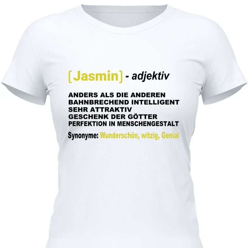 Vorname Definition - Personalisierbares T-Shirt