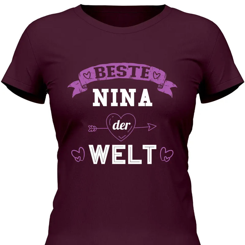 Beste der Welt - Personalisierbares T-Shirt