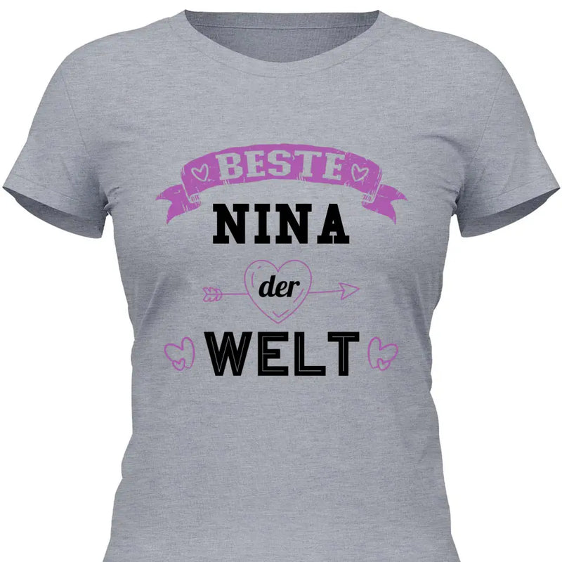 Beste der Welt - Personalisierbares T-Shirt