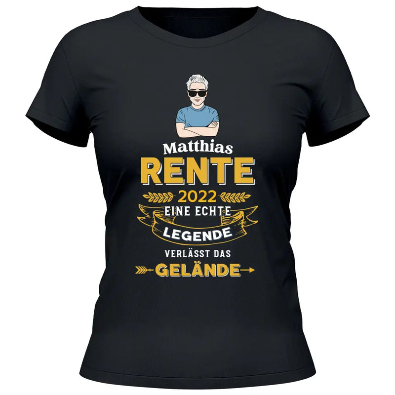 Legende verlässt das Gelände - Personalisierbares T-Shirt