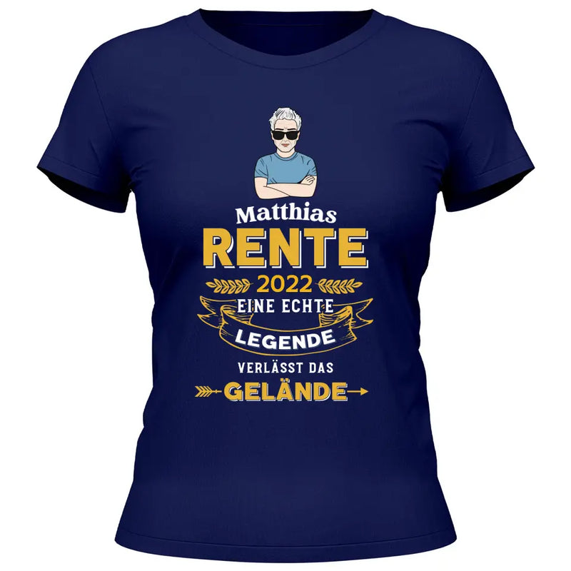 Legende verlässt das Gelände - Personalisierbares T-Shirt