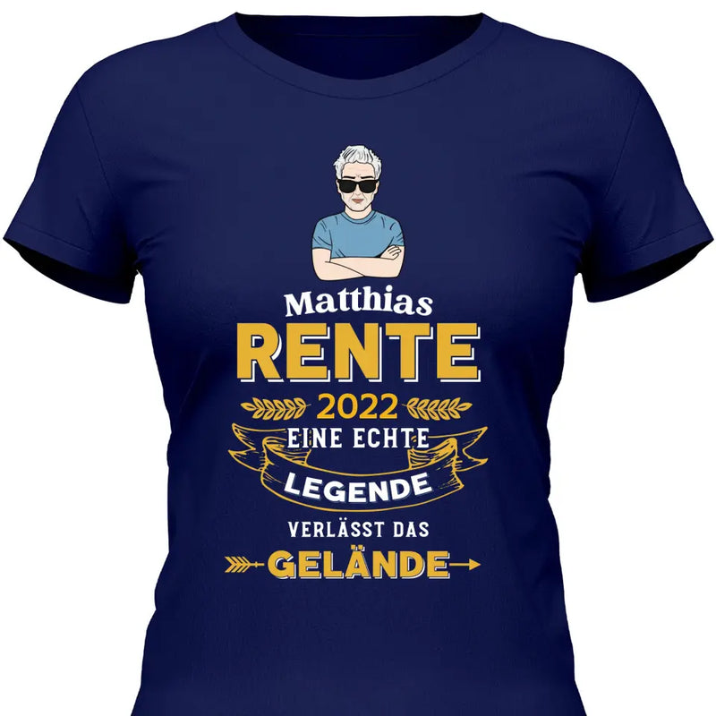 Legende verlässt das Gelände - Personalisierbares T-Shirt