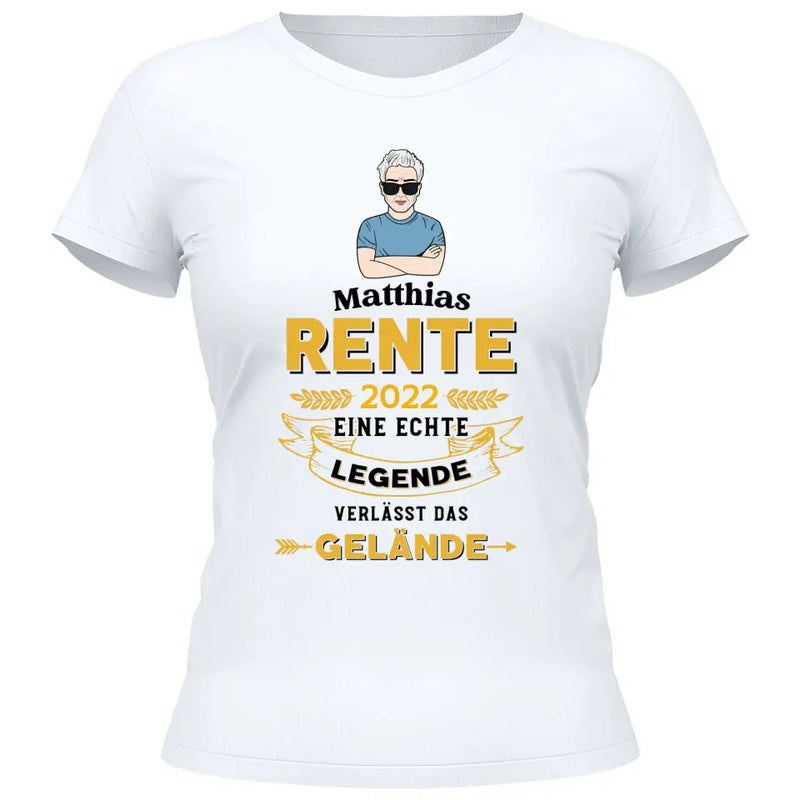 Legende verlässt das Gelände - Personalisierbares T-Shirt