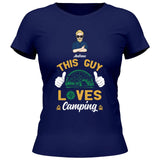 This Guy loves Camping - Personalisierbares T-Shirt